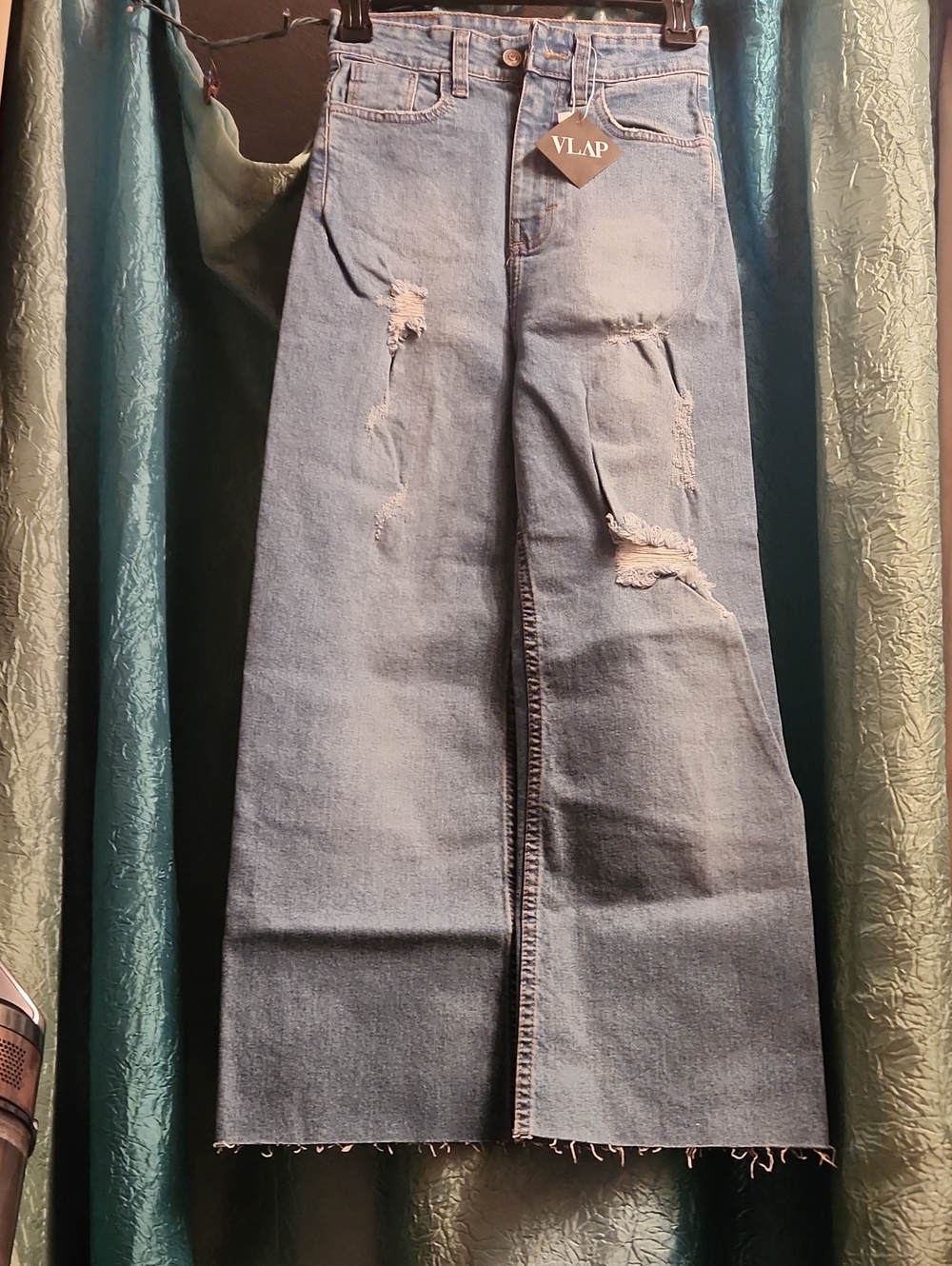 Light Blue Distressed Women's Bootcut Jeans